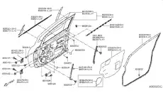 DOOR FR LH HMA01-3WCMA NISSAN
