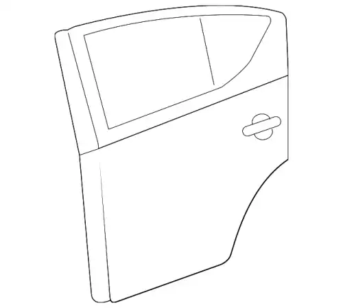 DOOR REAR RH HBA00-3BAAB NISSAN