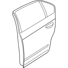 DOOR-REAR,RH 82100-8J030 NISSAN