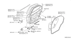 DOOR-REAR,RH 82100-8J030 NISSAN
