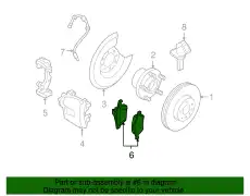 Тормозные колодки дисковые VOLVO 30793618