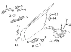 Ручка двери NISSAN 80645-3TA1A