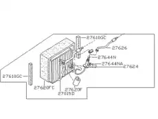 EVAPORATOR ASMY 27280-1EA0B NISSAN