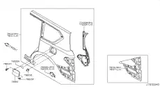 EXTENSION-REAR 781171LA9A NISSAN