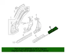 EXTENSION-REAR 76718-1EA0A NISSAN