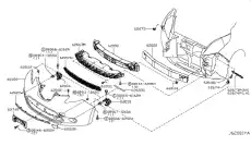 FACE FR BUMPER 62022-3NA0H NISSAN