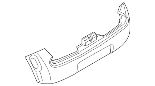 FACE REAR BUMPR HEM22-1FD0H NISSAN