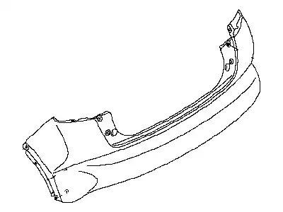 FACE RR BUMPER 850223YM0H NISSAN