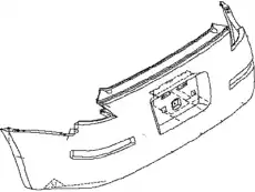 FASCIA KIT-REAR 85022-JB100 NISSAN