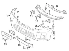 FASCIA-FRONT BUMPER 620225ZW0H NISSAN