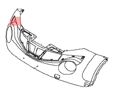 FASCIA-FRONT BUMPER 62022-4FT0H NISSAN