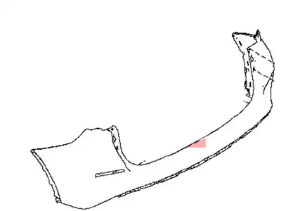 FASCIA-REAR BUMPER 85022-5AA0H NISSAN