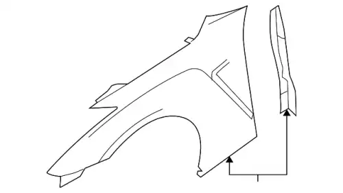 FENDER-FRONT,LH FCA01-6AVMA NISSAN