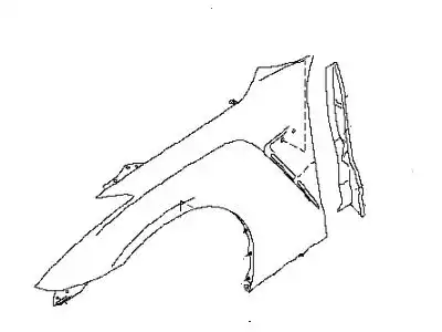 FENDER-FRONT,RH FCA00-80BMA NISSAN