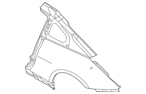 FENDER-REAR,LH @ G8113-CD030 NISSAN