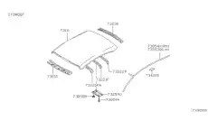  73858ZB00A CLIP PLASTIC NISSAN