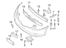 FINISHER-FRONT 62256-JA01A NISSAN