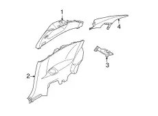 FINISHER-REAR S 76900-JB00C NISSAN