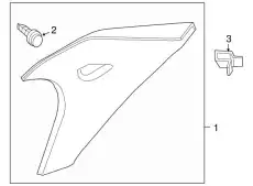 FINISH-REAR PIL 76934-ZX00A NISSAN