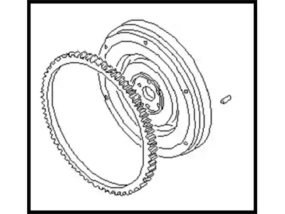 FLYWHEEL ASSY 12310-G8806 NISSAN