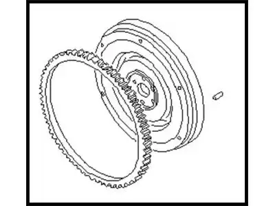 FLYWHEEL ASSY 12310-G8801 NISSAN