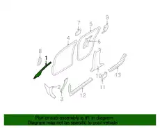 GARNISH ASSY-FR 76911-ZP41C NISSAN
