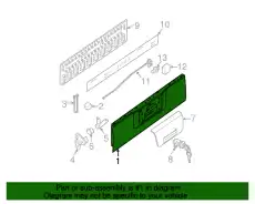 GATE ASMY-REAR 93400-9BF0A NISSAN