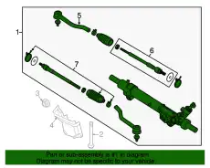 GEAR & LINKAGE 49001-3TA0D NISSAN