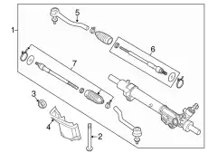 GEAR & LINKAGE 49001-3TA0D NISSAN