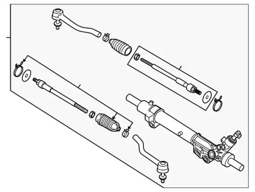 GEAR & LINKAGE 49001-3TA1B NISSAN