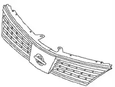 Решетка радиатора NISSAN 62310-ZW40A
