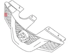 Решетка радиатора NISSAN 62310-4BA0A