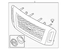 Решетка радиатора NISSAN 62310EZ70B