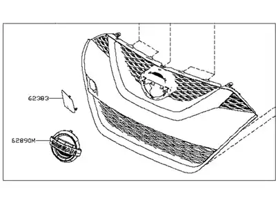 Решетка радиатора NISSAN 623104RA0D