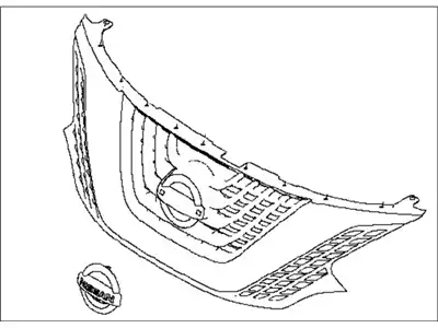 Решетка радиатора NISSAN 623109UA8A