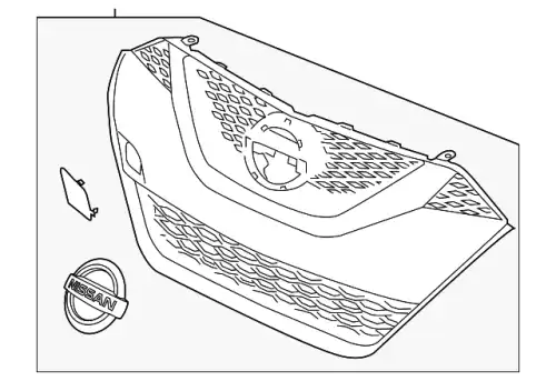 Решетка радиатора NISSAN 62310-4RA0B