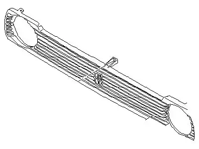 GRILLE SET-RAD 62310-86G20 NISSAN