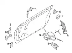 HANDLE-DR INS L 80671-1EA0A NISSAN