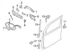HANDLE-DR INS L 80671-1FA0B NISSAN