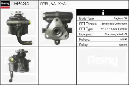 Насос гидроусилителя руля DELCO REMY DSP434