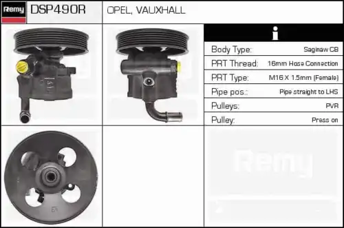 Насос гидроусилителя руля DELCO REMY DSP490R