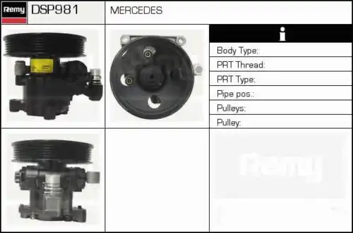 Насос гидроусилителя руля DELCO REMY DSP981