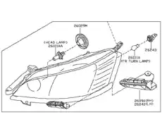 Фара NISSAN 26010-3LM0A