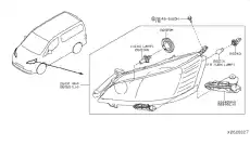 Фара NISSAN 26010-3LM0A