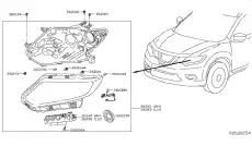Фара NISSAN 260106FL0A