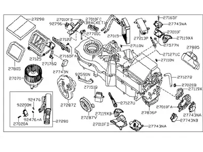 Отопитель воздушный NISSAN 271104BA1C