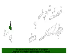 Уплотнитель двери NISSAN 82400-5HA0A