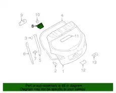 HINGE BACK DOOR 904001AA1A NISSAN