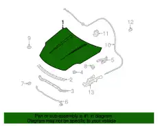 HOOD F5100-CD0MM NISSAN