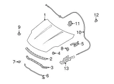 HOOD F5100-CD0MM NISSAN